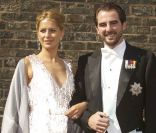Le prince Nikolaos et la princesse Tatiana de Grèce assistaient, le 18  juin 2011, au mariage religieux de la princesse Nathalie de  Sayn-Wittgenstein-Berleburg et d'Alexander Johanssmann, en l'église  protestante de Bad Berleburg, en Allemagne.