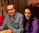 Philippe Lavil et Sofia Essaïdi sur le tournage d' Aïcha, la grande débrouille , de Yamina Benguigui, 2011.