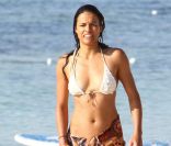 Michelle Rodriguez lors de quelques jours de vacances sur une plage de Formentera, en Espagne, en juin 2011.
