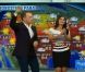 Tom Hanks présentant la météo dans l'émission Despierta America sur la chaîne Univison, le 21 juin 2011.