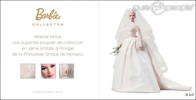 Mattel sort une Barbie à l'image de Grace Kelly la princesse de Monaco