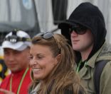 Colleen Rooney et Wayne Rooney lors du Festival de Glastonbury, en Angleterre, le 24 juin 2011.