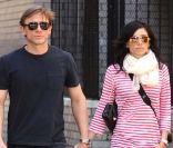 Daniel Craig et Satsuki Mitchell, son ancienne fiancée, à New York, le 4 avril 2010. 