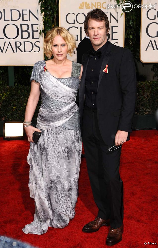 Patrica Arquette et Thomas Jane, à Los Angeles, le 17 janvier 2010.