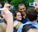 Barack Obama : bain de foule mérité dans les jardins de la Maison Blanche. Le 4 juillet 2011 pour la fête d'indépendance des Etats-Unis