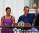 Barack Obama et sa famille à la Maison Blanche le 4 juillet 2011