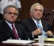 Dominique Strauss-Kahn et son avocat Benjamin Brafman à l'audience du 1er juillet à New York qui s'est soldée par sa libération sur parole.