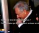 Dominique Strauss-Kahn et Anne Sinclair restent coincés devant leur porte et les journalistes en profitent pour lui poser une petite question, à New York, mardi 5 juillet 2011.