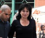 Anne Sinclair, après la rénion des avocats de Dominique Strauss-Kahn avec le procureur, à New York, le 6 juillet 2011.