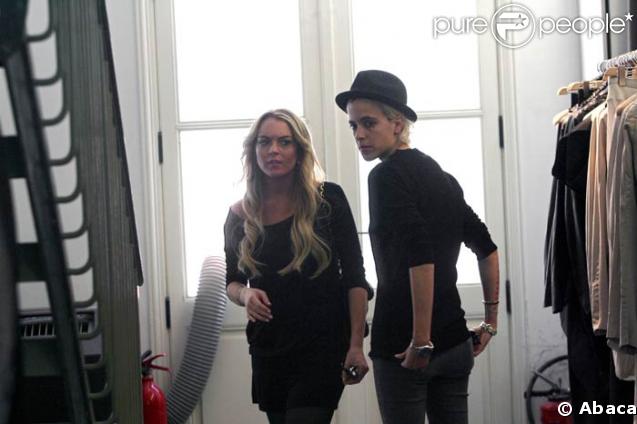 Lindsay Lohan et Samantha Ronson se promènent à Paris, le 13/05/08