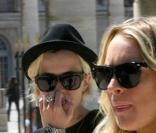 Lindsay Lohan et Samantha Ronson à Paris, le 13/05/08