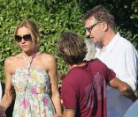 Liam Neeson en vacances à Saint-Tropez avec sa compagne Freya Saint Johnston le 20 juillet 2011