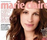 La très glamour Julia Roberts en couverture du <em>Marie Claire </em>brésilien d\'octobre 2010.<br />