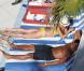 Cameron Diaz et Alex Rodriguez bronzent tranquillement, à Miami. Août 2011