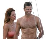 David Charvet et son épouse Brooke Burke profitent de leurs vacances à St-Barthélémy, mardi 9 août 2011.