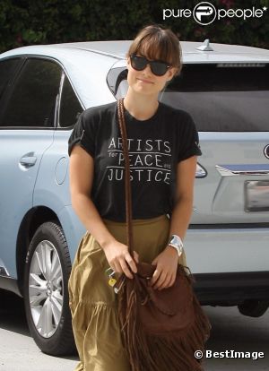 Olivia Wilde se rend dans un studio de Los Angeles le 16 aoît 2011