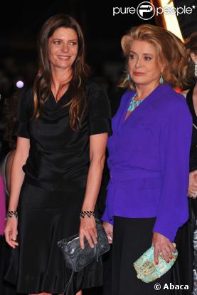 Chiara Mastroianni et Catherine Deneuve à la projection à Cannes d'Un conte de Noël