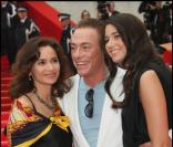 Jean-Claude Van Damme avec sa femme et sa fille