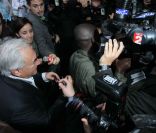 Domnique Strauss-Kahn à son arrivée place des Vosges à Paris, le 4 septembre 2011.