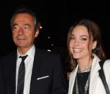 Solweig Rediger-Lizlow et Michel Denisot, à Paris, le 29 août 2011.