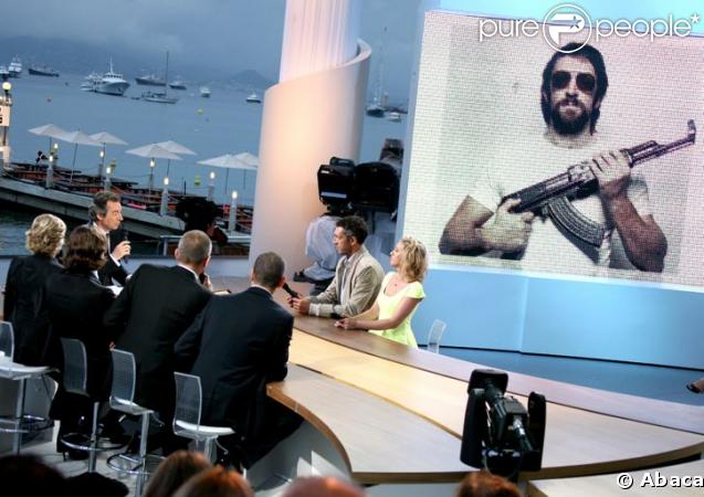 Vincent Cassel et Ludivine Sagnier sur le plateau du Grand Journal à Cannes