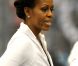 Michelle Obama s'est déplacée à Flushing Meadows vendredi 9 septembre 2011 pour le 12e jour de l'US Open. Pas seulement pour être spectatrice, mais aussi pour jouer un match contre Serena Williams et John McEnroe pour promouvoir son programme anti-obésité Let's Move. 