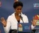Michelle Obama s'est déplacée à Flushing Meadows vendredi 9 septembre 2011 pour le 12e jour de l'US Open. Pas seulement pour être spectatrice, mais aussi pour jouer un match contre Serena Williams et John McEnroe pour promouvoir son programme anti-obésité Let's Move. 