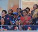 Michelle Obama s'est déplacée à Flushing Meadows vendredi 9 septembre 2011 pour le 12e jour de l'US Open. Comme toutes les supportrices, quand elle se voit sur l'écran géant, elle s'agite ! 
