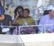 Michelle Obama et sa fille Sasha devant le match Murray-Isner au 12e jour de l'US Open, le 9 septembre 2011