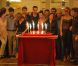  La troupe réunie autour d'un gâteau le 9 septembre pour fêter de semaines de répétition et le retour sur scène de  Cabaret . 
 Présentation à Mogador du musical  Cabaret  le 9 septembre 2011, à un mois du retour du spectacle sur la scène parisienne, à Marigny, avec Emmanuel Moire dans le rôle du Maître de cérémonie. 
