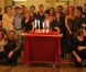  La troupe réunie autour d'un gâteau le 9 septembre pour fêter de semaines de répétition et le retour sur scène de  Cabaret . 
 Présentation à Mogador du musical  Cabaret  le 9 septembre 2011, à un mois du retour du spectacle sur la scène parisienne, à Marigny, avec Emmanuel Moire dans le rôle du Maître de cérémonie. 