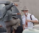 Ryan Gosling sur le tournage de  The Gangster Squad , à Los Angeles, le 16 septembre 2011 