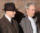 Clint Eastwood et Leonardo DiCaprio sur le tournage de J. Edgar en février 2011