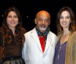Denise Vilgrain, Christian Louboutin et Péri Cochin durant les 25 ans de Paris Première au Grand Palais, à Paris. Le 20 septembre 2011