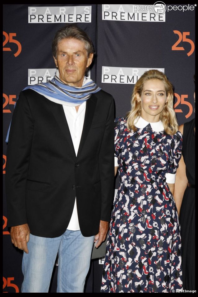 Alexandra Golovanoff et Dominique Desseigne durant les 25 ans de Paris Première au Grand Palais, à Paris. Le 20 septembre 2011