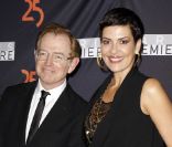 Mac Lesggy et Cristina Cordula durant les 25 ans de Paris Première au Grand Palais, à Paris. Le 20 septembre 2011