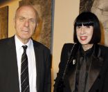 Chantal Thomass et son mari durant les 25 ans de Paris Première au Grand Palais, à Paris. Le 20 septembre 2011