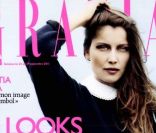 Laetitia Casta en couverture du magazine Grazia