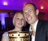 Arjen Robben et sa femme Bernardien Eillert le 16 mai 2010 à Berlin