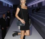 La pétillante Pauline Lefèvre au défilé Dior à Paris le 30 septembre 2011 au Musée Rodin