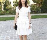 Leighton Meester au défilé Dior à Paris le 30 septembre 2011 au Musée Rodin