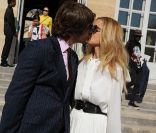 Rachel Zoé et son époux à leur arrivée au défilé Dior 
