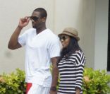 Dwyane Wade et sa compagne Gabrielle Union le 22 septembre 2011 à Miami