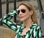 Clotilde Courau est venue soutenir son ami Diane Von Furstenberg en  musique pour le lancement de son parfum, <em>Diane</em>. Paris, le 5 octobre 2011.