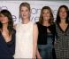 Lisa Azuelos en fevrier 2009 avec Géraldine Nakache, Michèle Laroque et Valérie Benguigui pour la promo du film Comme t'es belle