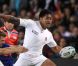 Manui Tuilagi échappe à Vincent Clerc, le 8 octobre 2011 face aux Français