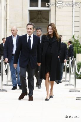 Carla Bruni-Sarkozy est sur le point d'accoucher... Paris, 19 septembre 2011