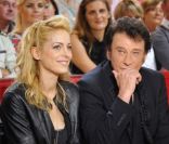 Bernard Murat, Audrey Dana, Johnny Hallyday et Julien Cottereau sur le plateau de Vivement Dimanche, émission présentée par Michel Drucker et diffusée le 2 octobre 2011. Prise de vue effectuée le 28 septembre 2011