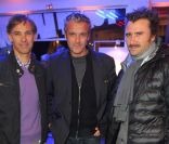 Paul Belmondo, David Brécourt et Alexandre Brasseur lors de la soirée d'inaguration de la boutique Look rue Saint-Honoré à Paris le 17 octobre 2011