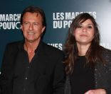 Vincent Perrot bien accompagné à la projection du film de George Clooney Les Marches du pouvoir, à Paris. 18 octobre 2011